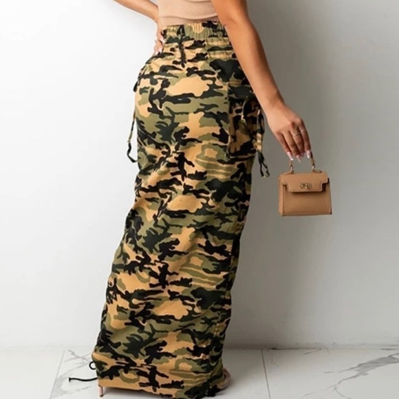 Maxi or Midi Camouflage Skirt - Picture 2 of 5